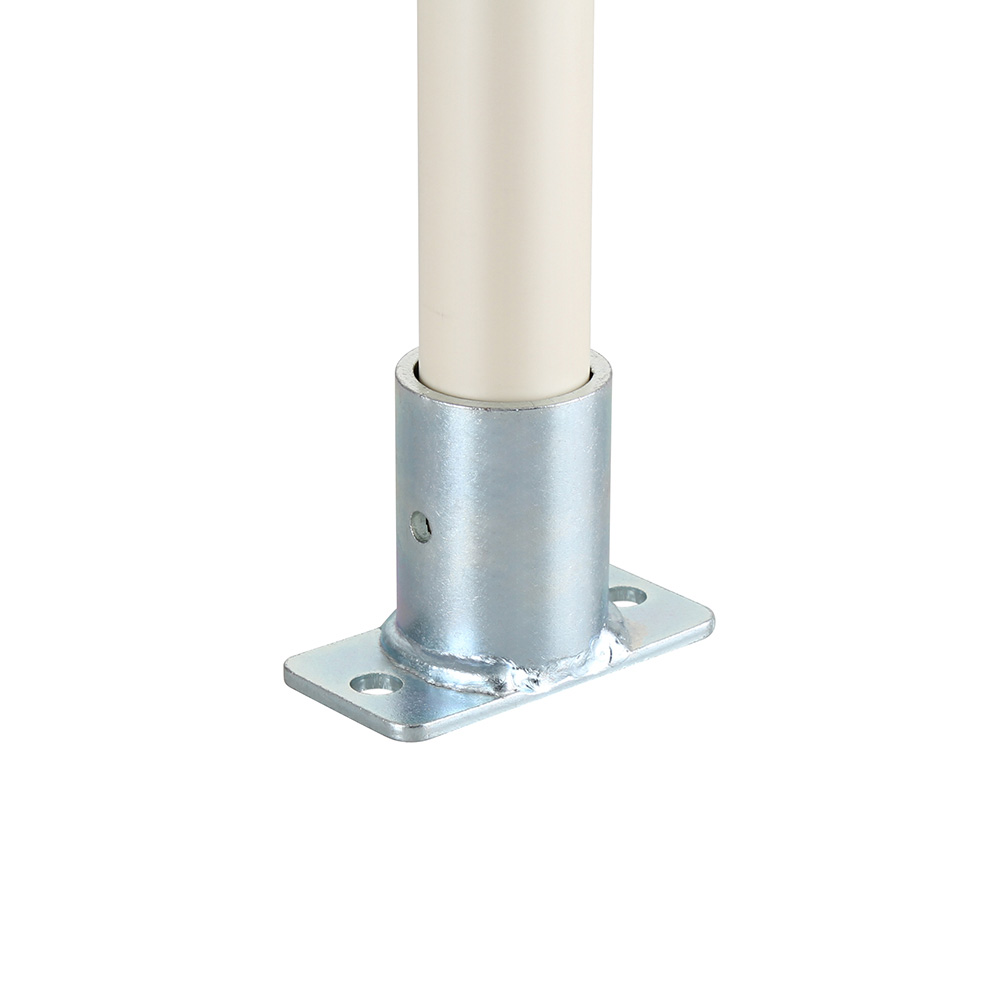 Anclaje de tubo rectangular