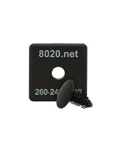 15 Series End Cap with Push-In Fastener