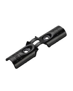 Conector transversal con bisagra para 3 tubos