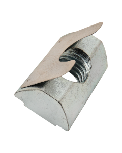 M8 Tall Self-Aligning Roll-in T-Nut with Spring Leaf