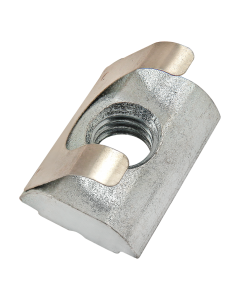M6 Short Self-Aligning Roll-in T-Nut with Spring Leaf