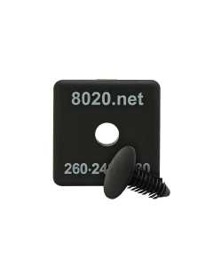 15 Series End Cap with Push-In Fastener