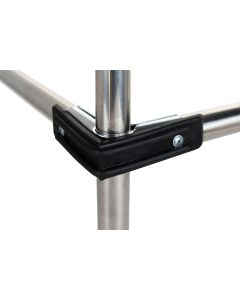 Rubber Corner Bumper for Mobile Structure Black