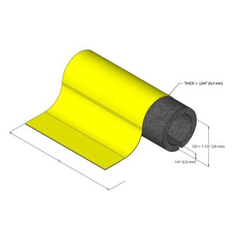 Protección tubo espuma gris 1 cm grosor - 200 x ø 2'5 cm int. - RAMÓN VERGÉ  S.A.