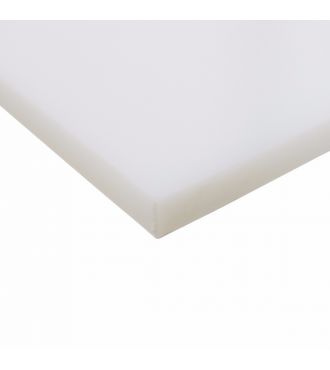 White HDPE plastic 1/4''
