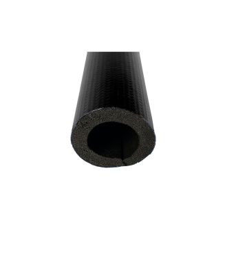 Protector de tubos de espuma negra con cunierta de PVC