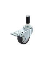 3" Swivel Stem Caster with Brake