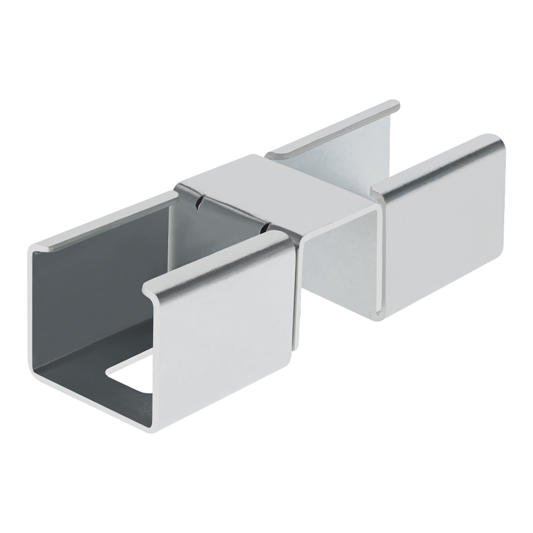 Metal conveyor union for standard rails